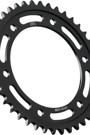 JT SPROCKETS - REAR STEEL 42T BL, 525 - Sprockets - BLACK ZINC FINISH Lage Kosten